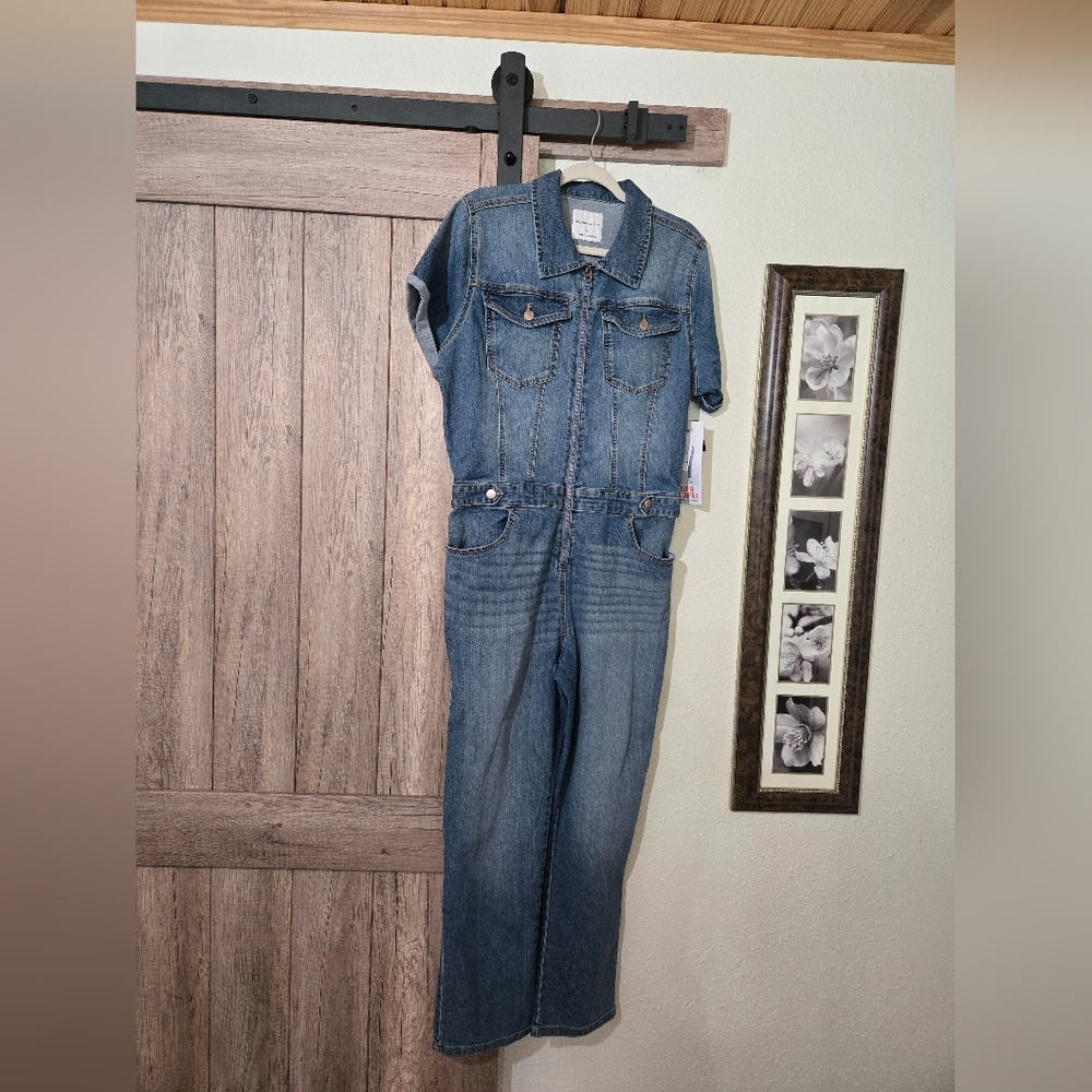 NWT Celebrity Pink Denim Boilersuit